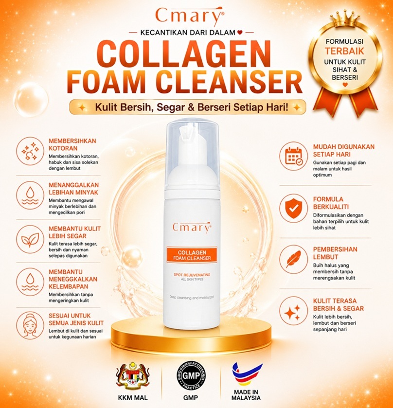 Poster produk Collagen Foam Cleanser CMARY